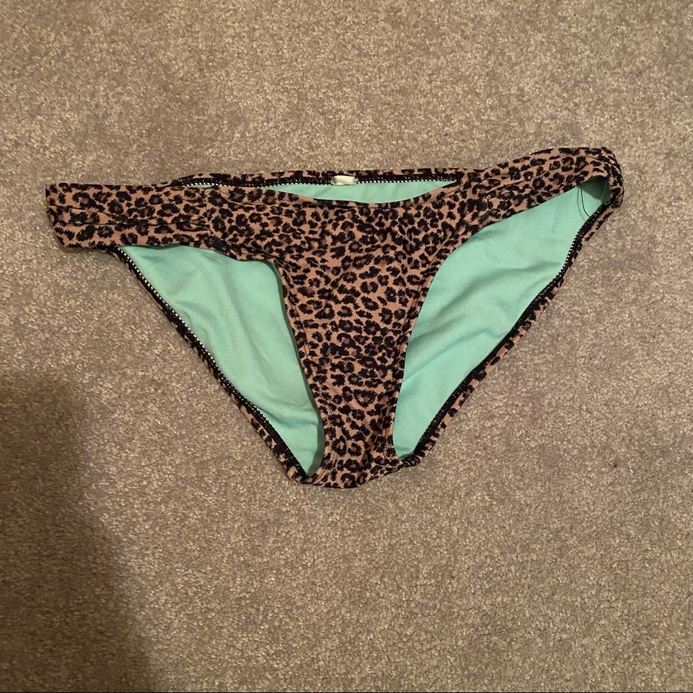 Leopard print bikini bottom